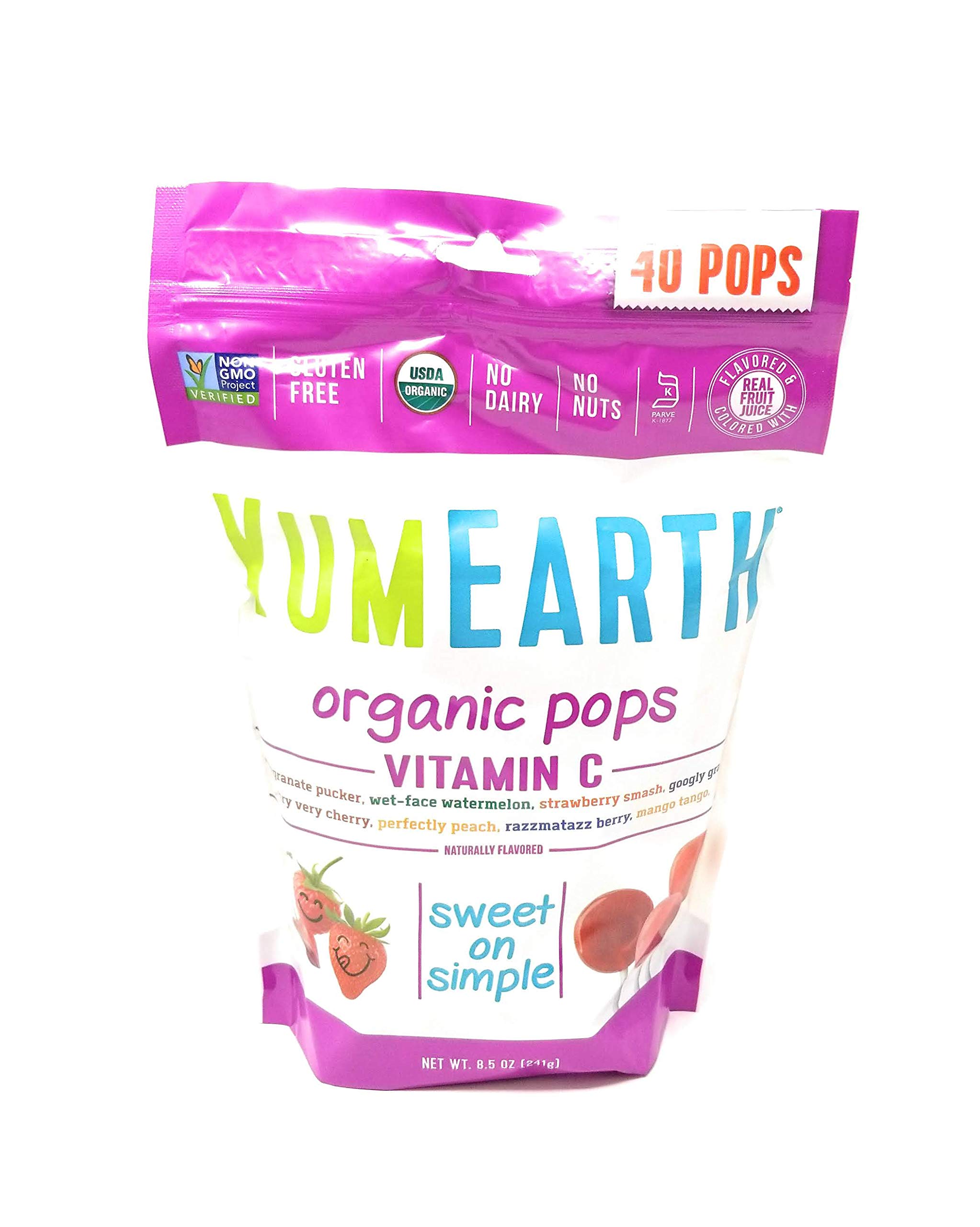 Amazon.com: Yummy Earth Lollipop, OG2, VIT C, 40+, 8.5 OZ (2 Pack